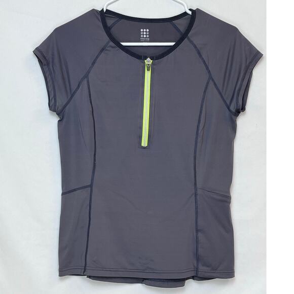 Title Nine Women's Gray 1/4 Zip Cycling Athletic Athleisure Jersey - Size Medium - Picture 1 of 7